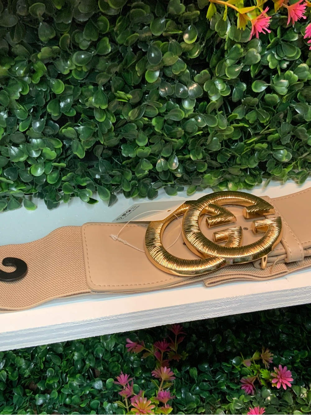 NUDE STRETCHY BELT
